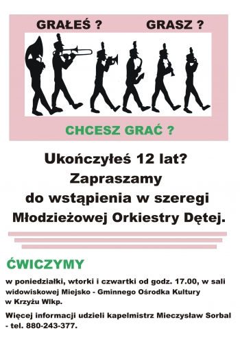 Wstąp w szeregi Młodzieżowej Orkiestry Dętej 