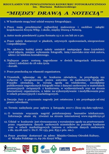 VIII Powiatowy Konkurs Fotograficzny im. Mariana Bakinowskiego ,,Między Drawą a Notecią
