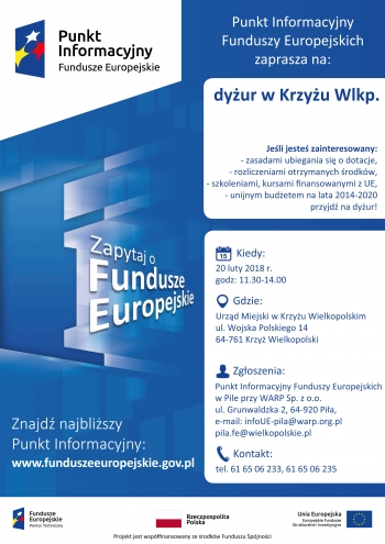 Punkt informacyjny Fundusze Europejskie