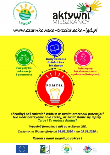 Czarnkowsko-Trzcianecka Lokalna Grupa Działania zaprasza do współpracy.