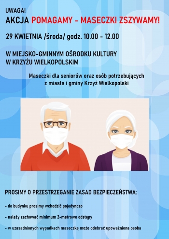 Akcja Pomagamy - maseczki zszywamy