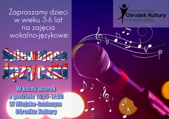 Zajęcia wokalno-językowe ŚPIEWAJĄCE JĘZYCZKI