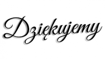 Napis dziękujemy
