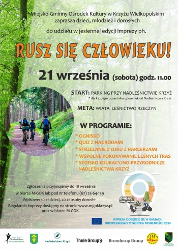 Miejsko-Gminny Ośrodek Kultury w Krzyżu Wielkopolskim zaprasza dzieci, młodzież i dorosłych do udziału w jesiennej edycji imprezy ph. 