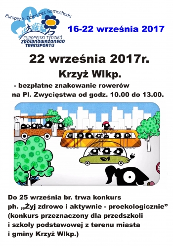 Bezpłatne znakowanie rowerów i konkurs ph. ,,Żyj zdrowo i aktywnie - proekologicznie