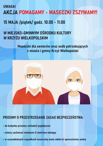 Akcja Pomagamy - maseczki zszywamy